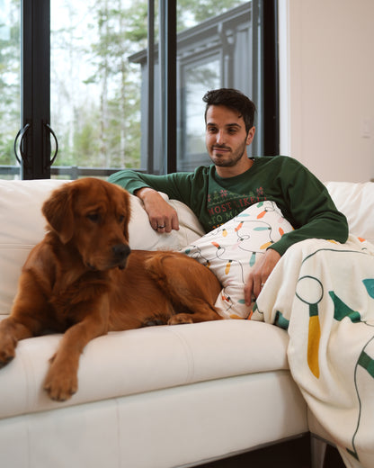 Holiday Lights Throw Pillow Case