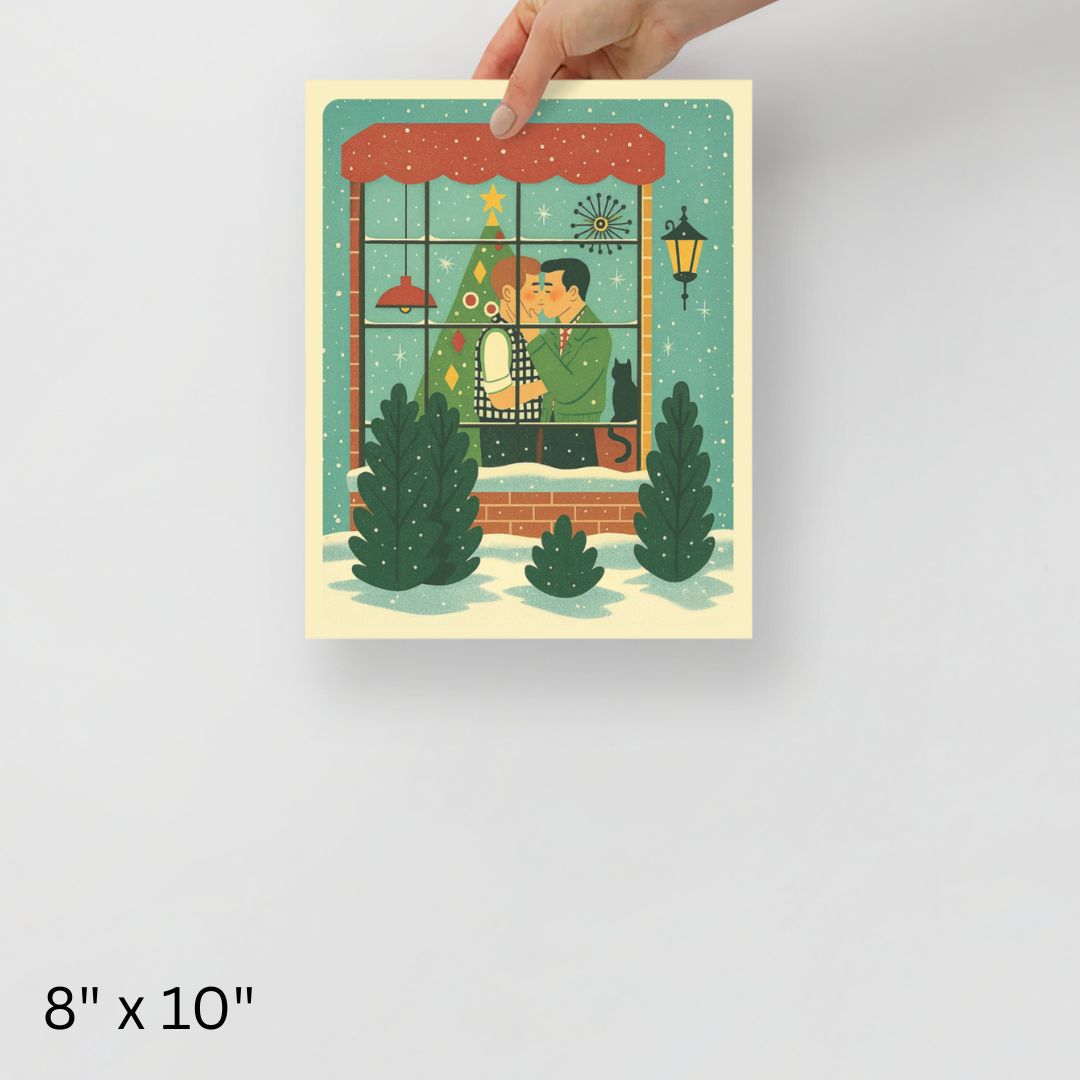 Christmas Kiss Print