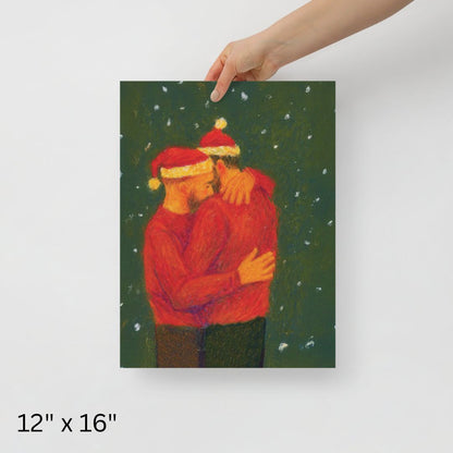 Holiday Hug Print