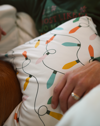 Holiday Lights Throw Pillow + Insert