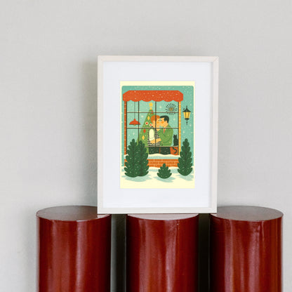 Christmas Kiss Print