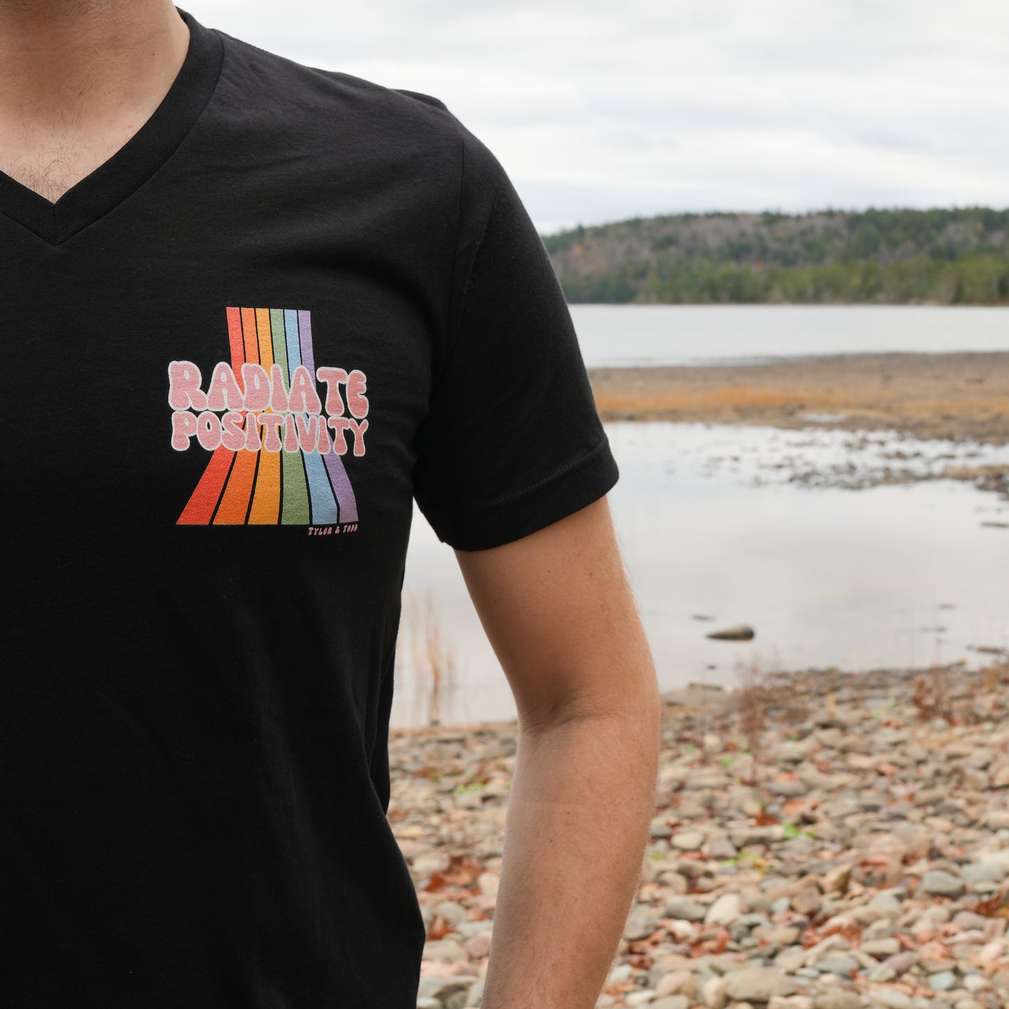 Radiate Positivity V-Neck T-Shirt