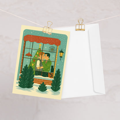 Christmas Kiss Greeting Card