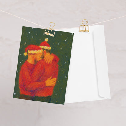 Holiday Hug Greeting Card