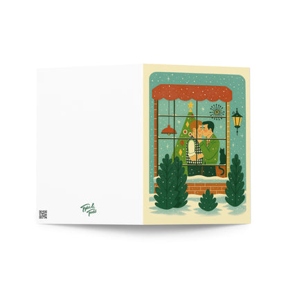 Christmas Kiss Greeting Card